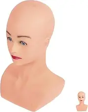 VICASKY Wig Display Stand for Hats and Hairpieces PVC Mannequin Head Model Multi Purpose Styling Holder for Home and Salon Use Durable and Lightweight Design