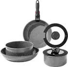 ROSSETTO 7Pcs Pots and Pans Set Non Stick from France, Ceramic Cookware Set with
