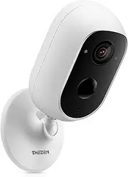 Tmezon Wireless Security Outdoor Camera, Rechargeable Battery Powered, WiFi Smart Home Security Camera Motion Detection, 1080P Video with 2-Way Audio Support Cloud & Micro SD Card Storage