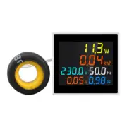 6-in-1 LED Display Voltmeter Ammeter Wattmeter Frequency Power Electricity Meter