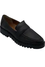 Franco Sarto Leather Loafers Carol Black