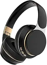 FG-07 Wireless Gaming Headset, Lightweight, Comfortable,Memory Foam & Premium Leatherette Ear Cushions, Stereo Headphones, Gaming Headphones with Mic for Mobile Device… (Black)