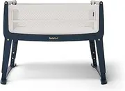 SnuzPod Studio Next to Me Crib - Portable, Lightweight Baby Bed with Zip-Down Wall, 3D Breathable Mattress, 6 Height Settings and Comfort Incline Mode - Ideal Home and Travel Cot with Wheels, London