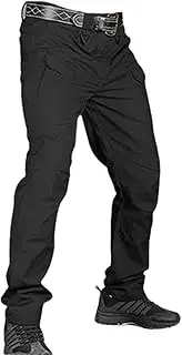 通用 Fishing Pants,Kids Youth Hiking Pants | Waterproof Ripstop Outdoor Pants with Pockets Travel Exercise Running Jogging Hiking Pants Black