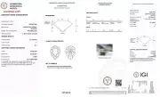 7.47 Carat PEAR Shape IGI Certified Lab Grown CVD Diamond F Color SI1 Clarity