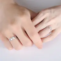 在飛比找momo購物網優惠-【MoonDy】求婚戒指 鑽石戒指 對戒 造型戒指 鑽戒 婚