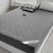 Cal King Size 72"X84" Waterproof Mattress Protector, Soft Bed Grey Mattress...