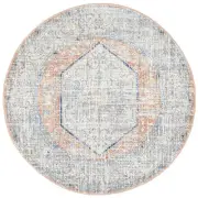 NEW Tapete Rug Mayfair Lorissa Round Rug Peach 150x150cm