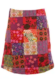 Patchwork Skirt--BOO-PATCH-R