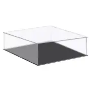Acrylic Display Case Plastic Box Cube Storage Box Clear 41x41x10.5cm