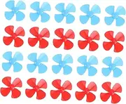 Vaguelly 48pcs Mini Model Plane Propellers Plastic Drone Blades for DIY Toys Educational Ship Model Accessories Random