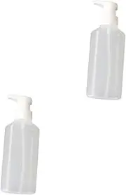 2pcs Bottles Body Wash Dispenser Pump Bottle Containers White Stereotypes