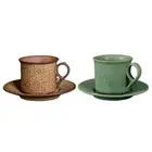Espresso Cup with Saucer Drinkware Coffee Cup Set for Hot Tea Coffee Cafe