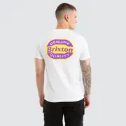 [Brixton] Neon Keaton Standard Tee White