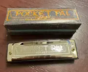 BRAND NEW Hohner Pocket Pal C Key 10 Hole Harmonica W/ Original Case