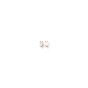 14k Yellow Gold 5x3mm Oval Cubic Zirconia Earrings