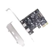 PCIE to Dual Type C Expansion Card PCI-E X1 to 2-Port TYPE-C USB 3.2 GEN14626