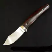 G.Sakai Mini sheath Knife Wood Handle ATS-34 Clip Point Blade