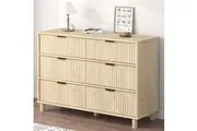 Scandi Oak 6 Drawer Dresser Chest of Drawers Storage Cabinet Bedroom