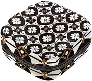 Period Bag,Sanitary Napkin Storage Bag,Vintage Gothic Texture Flower,Tampon Holder for Purse
