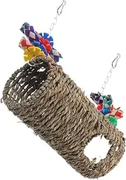 INOOMP Parrot Playset Bird Perch Hanging Toy Swing Tunnel Decorative Birdcage for Parakeet Cockatiel