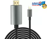 NEW Lightning to HDMI Cable Adapter for iPhone/iPad, 1080P Digital AV Adapter