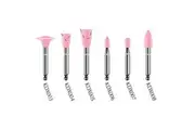 Kenda Diagum Ceramic Polishing, No. X008, 5 X 10mm, Medium Point, Right Angle, Dark Pink, 6/Pack