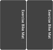 Exercise Bike Mat - Non Slip Leg Mat | Non Slip Elliptical Treadmill Mat, 3mm Thick, Set Of 2 Bike Trainer Pads
