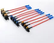 Nilight - 50040R 12V Car Add-A-Circuit Fuse Adapter with Standard and Mini TAP P