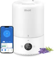 LEVOIT 3L Smart Cool Mist Humidifier, App/Voice Control, Auto Humidity, Quiet