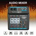 Sound Mixing Mixer USB Audio DJ Console Live Recording Musical Mixer 4-Channels