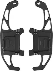 For VW For GOLF 7 For JETTA For RLINE For MK6 For LAMANDO For TERAMONT 2Pcs Set Car Styling Shifter Extended Car Steering Wheel Shift Paddle(Black)