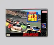 ESPN SPEEDWORLD. / SNES - 2"x3" FRIDGE MAGNET (retro super nintendo