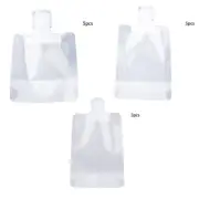 5Pcs Refillable Lotion Bag Clear Squeezeable Gel Hand Sanitizer Container