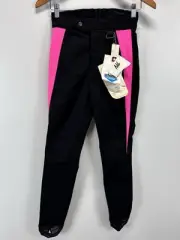 NEW! Vtg Nils Ski Stretch Black Stirrup Pants Size 6 R Women’s High Rise USA