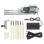 Mini Lathe Machine Cutting Polisher Table Saw DIY Fundamental Wood Lathe