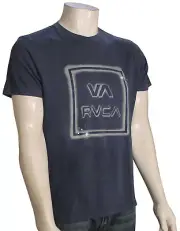 RVCA VA All The Way T-Shirt - Classic Moody Blue - New