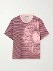 [SIEDRÉS] SIEDRÉS - Dine Striped Jersey T-shirt - Multi - x small x small Multi