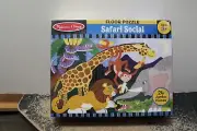 Melissa & Doug SAFARI SOCIAL 2 ft x 3ft 24-piece floor puzzle NEW