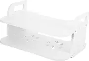 KICHOUSE 1 Set Projector Bracket Ceiling Bracket Heavy Duty Air Fryer Wall Projector Wall-Mounted Bracket Retro Hinges Small Hinge Hinge Mounting Bracket Projector Holder Wall Plastic White