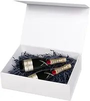 CoroRio 1 Pcs Magnetic Gift Boxes with Ribbon Large Size 317x216x101MM, Premium White Rigid Gift Boxes with Lids for Presents Bridal Proposal, Christmas, Baby Shower, Birthday and Graduation
