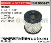 392308 Air Filter Engine Briggs & Stratton 2 3.5 4 5 HP 73x70x32 130200 131900