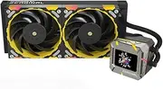 Zeus XT Liquid Freezer CPU Cooler for Desktop with Screen, 240mm, ligent Temperature Control, Optimized Water Pump, Lighting Effect Aura SYNC, Easy Installation, Black 240mm
