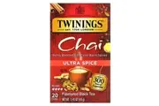 Twinings, Flavored Black Tea, Chai, Ultra Spice , 20 Tea Bags, 1.41 oz (40 g)