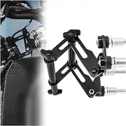 for B&MW for R NineT /5 for R NineT for Pure Racer Adjustable Extend Handlebar Mobile Phone Navigation Bracket USB Phone Charging Navigation Bracket(12MM Set C)