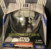 Star Wars Titanium Series Die-Cast AT-AT with Mini Snowspeeder Larger Titanium