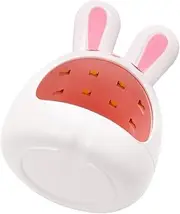 Healeved Nail Art Bunny Roasting Fake Nail Light LED Sticker Press Nails Tip Home Foil Mini Nail Polish Clear Nail Curing Light Gel Nail Mini Dryer Device Touch Neon Abs White