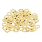 70Pcs Brass Flat Washer, M4 4 x 9 x 0.5mm Fenders Washers Assortment
