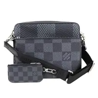 在飛比找Yahoo奇摩購物中心優惠-LV N50017 TRIO棋盤格LOGO Damier G