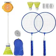 Badminton Exercise at Home, Badminton Trainer - Portable Automatic Rebound Shuttlecock | Practice Training Aid, Fitness Accessories, Sports Equipment for Children